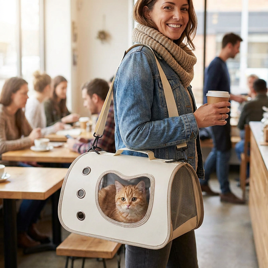 Portable Pet Carrier Bag lifestyle